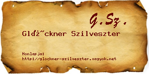 Glöckner Szilveszter névjegykártya