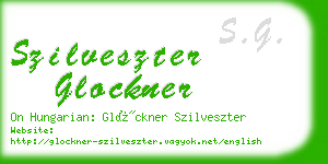 szilveszter glockner business card